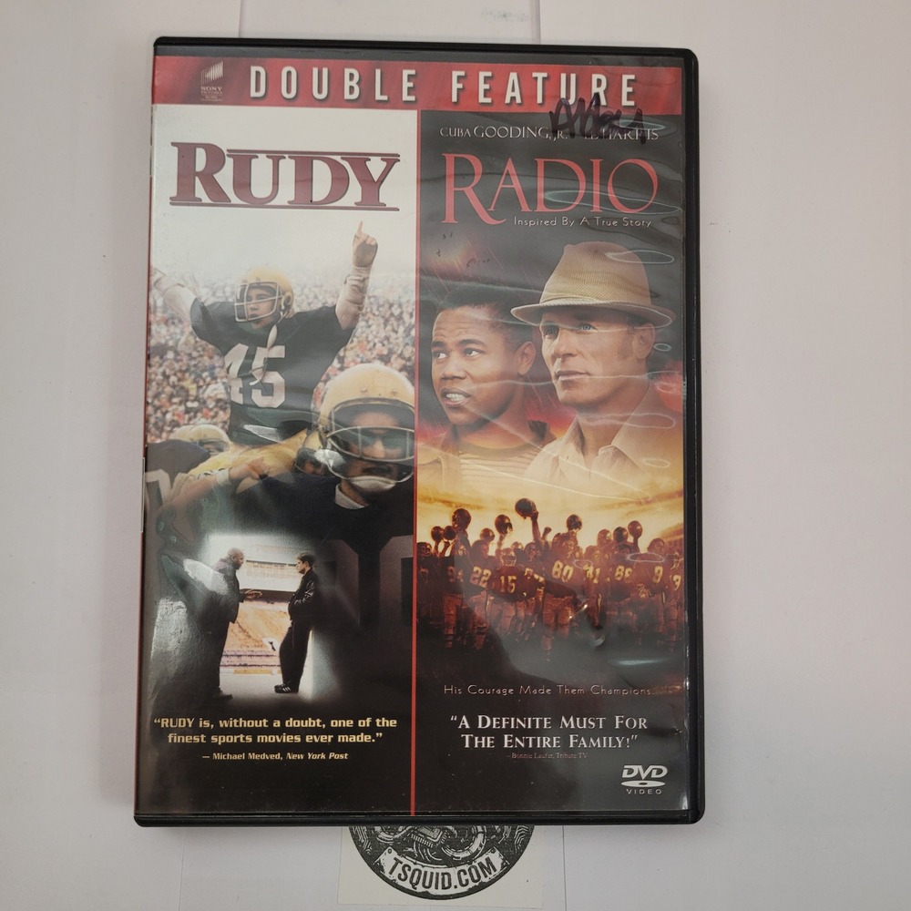 Sony DVD Rudy Radio Double Feature Widescreen Sports Drama Movie